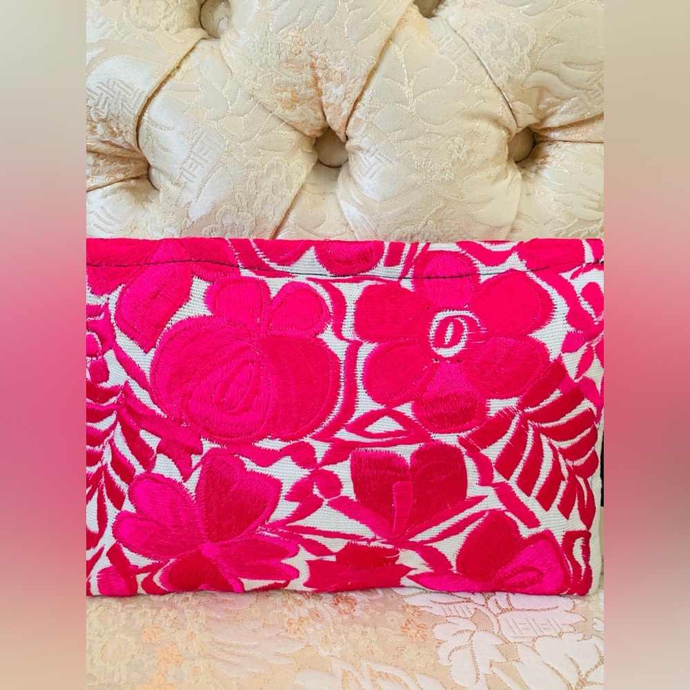 Pink handmade bag.